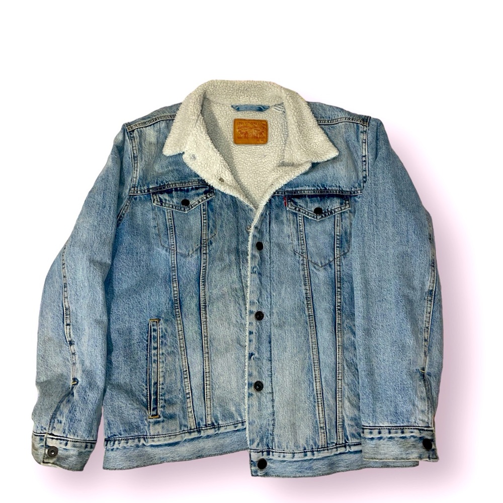 Levi Jeans Denim Sherpa Jacket